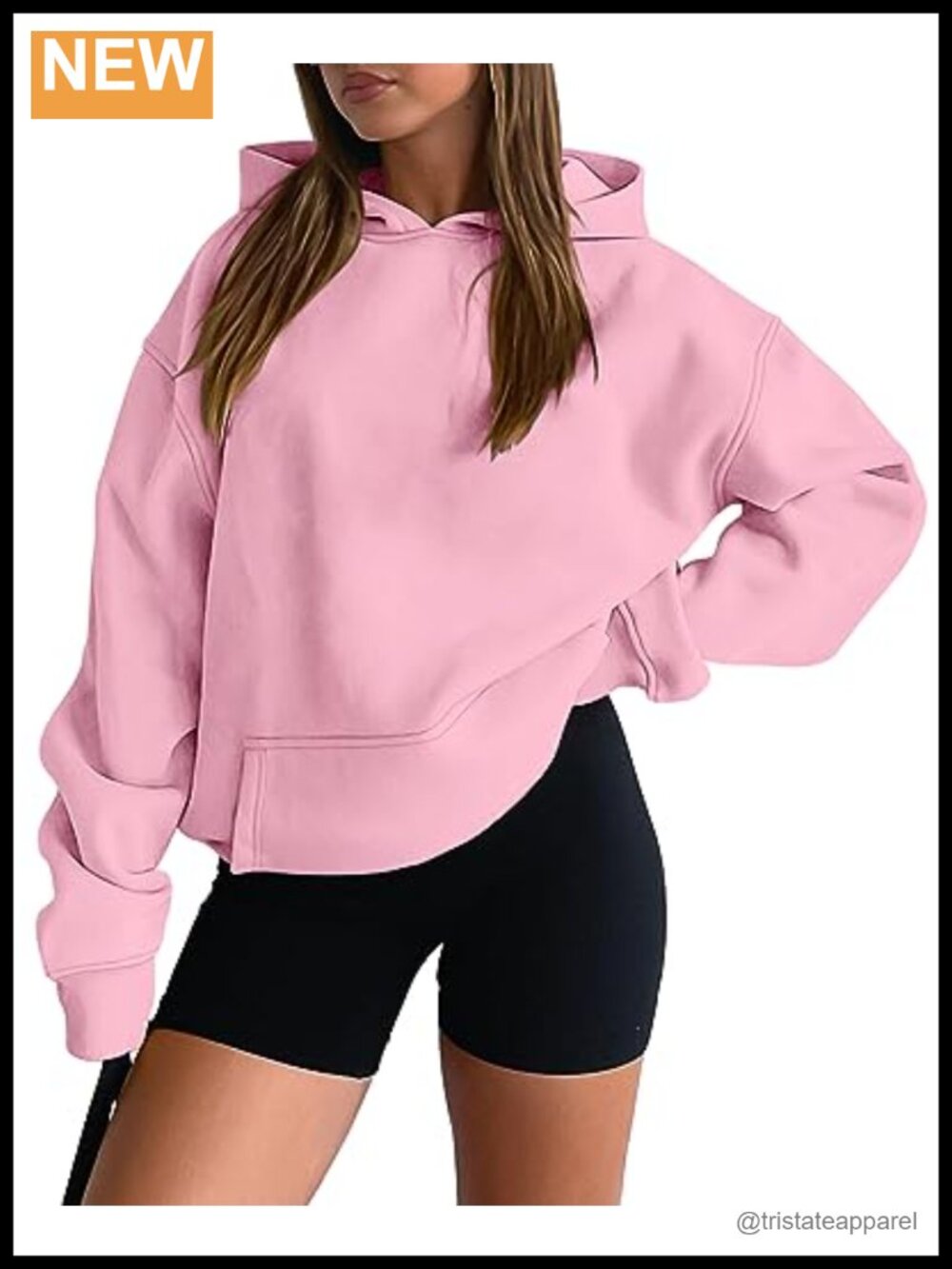 onlypuff Women's Hoodie Casual Pullover Long Sleeve Sweatshirt Kangaroo Pocket